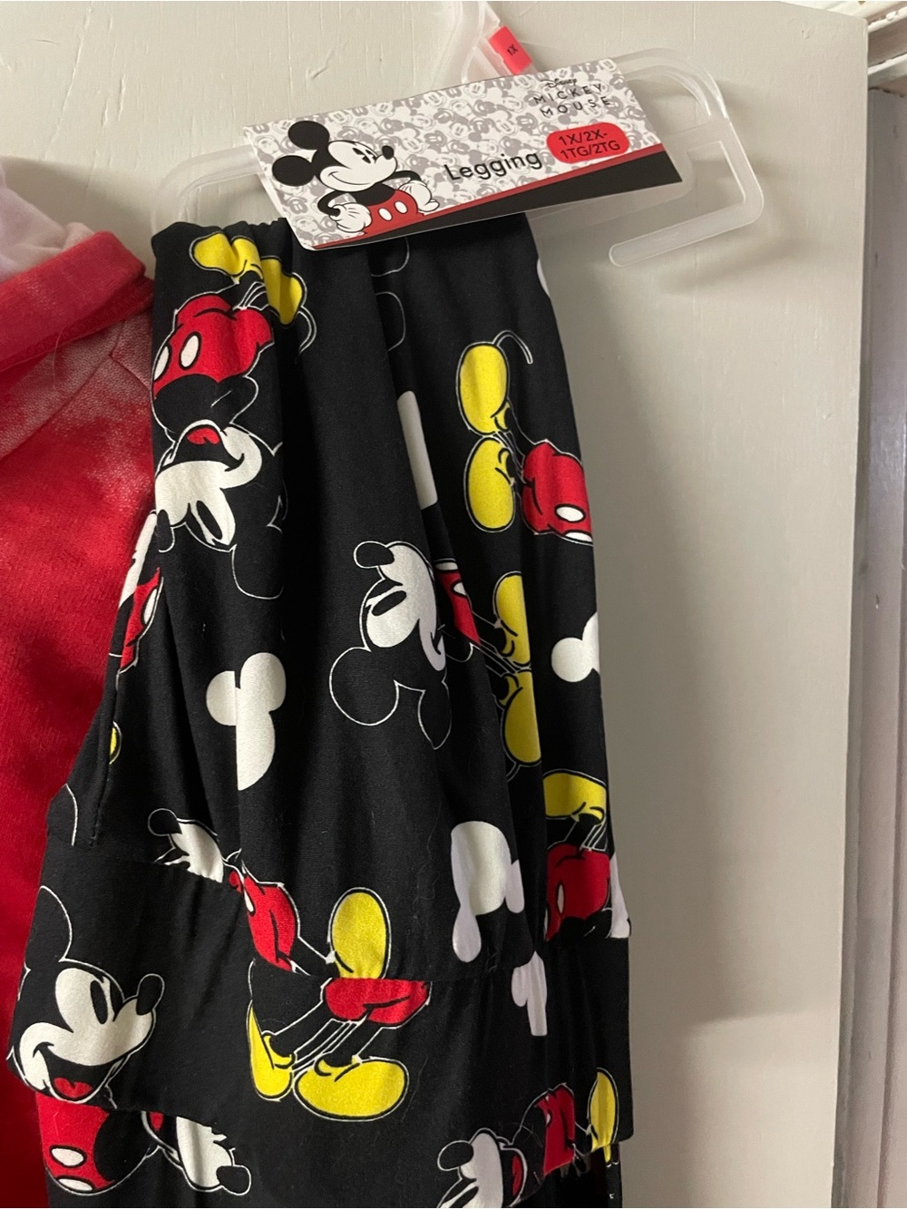 Disney Red and Black Mickey Mouse Tie-Dye Hoodie and legging set BNWT - Picture 3 of 4